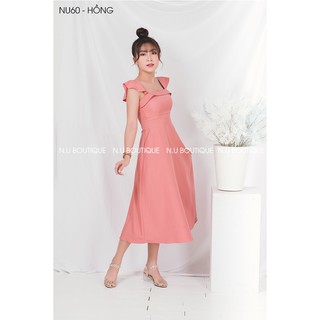 Đầm Maxi Xòe Cổ Vuông - NU60