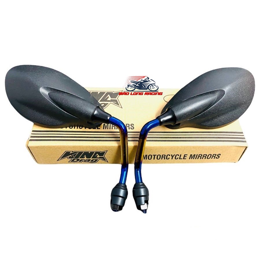❀Cặp Kính kiểu YAZ chân Xi 7 màu Titan KINGDRAG gắn mọi loại xe máy Exciter Sirius Winner Sonic Wave Dreem Gương chiếu h