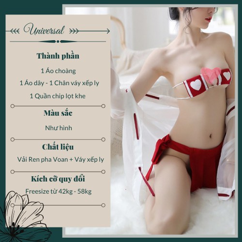 Đồ Cosplay Y Tá Kimono Sexy Gợi Cảm Có Áo Choàng - Bộ Đồ Ngủ Y Tá Kimono Cổ Trang Nhật Bản Sexy UNIVERSALXXX - DCP13 | BigBuy360 - bigbuy360.vn