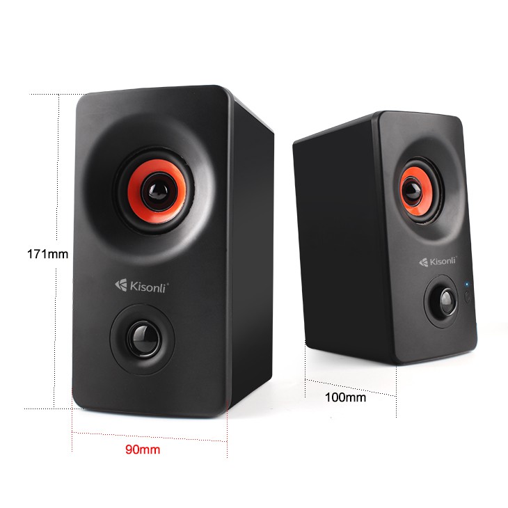 Loa vi tính Kisonli L-2020 có đèn led - bass mạnh (Đen) | BigBuy360 - bigbuy360.vn