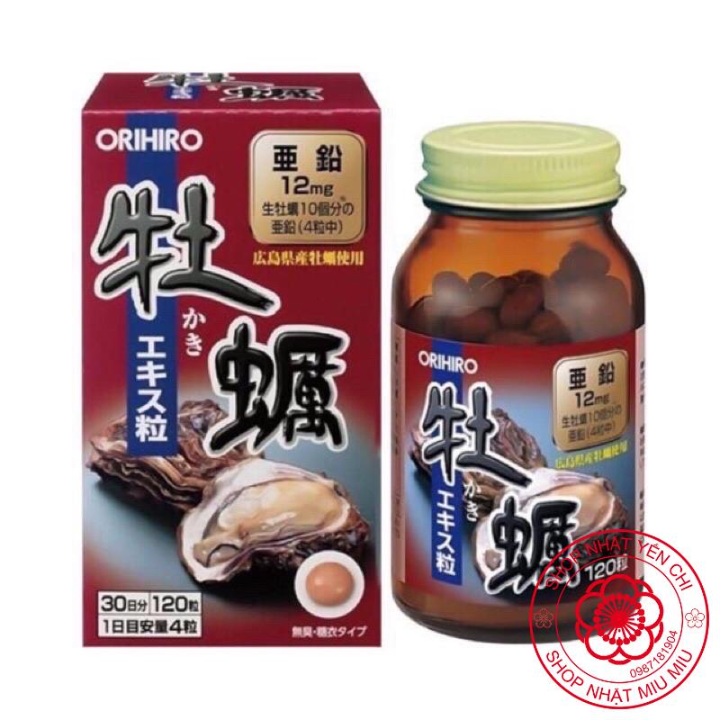 Orihiro | Viên uống tinh hàu tươi 120 viên Nhật bản