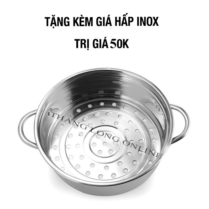 Nồi Lẩu Điện Shaban Mini 2 Tầng Đa Năng Tặng Kèm Khay Hấp INOX (Chiên, Xào, Nấu ăn, nấu cơm, nấu lẩu)