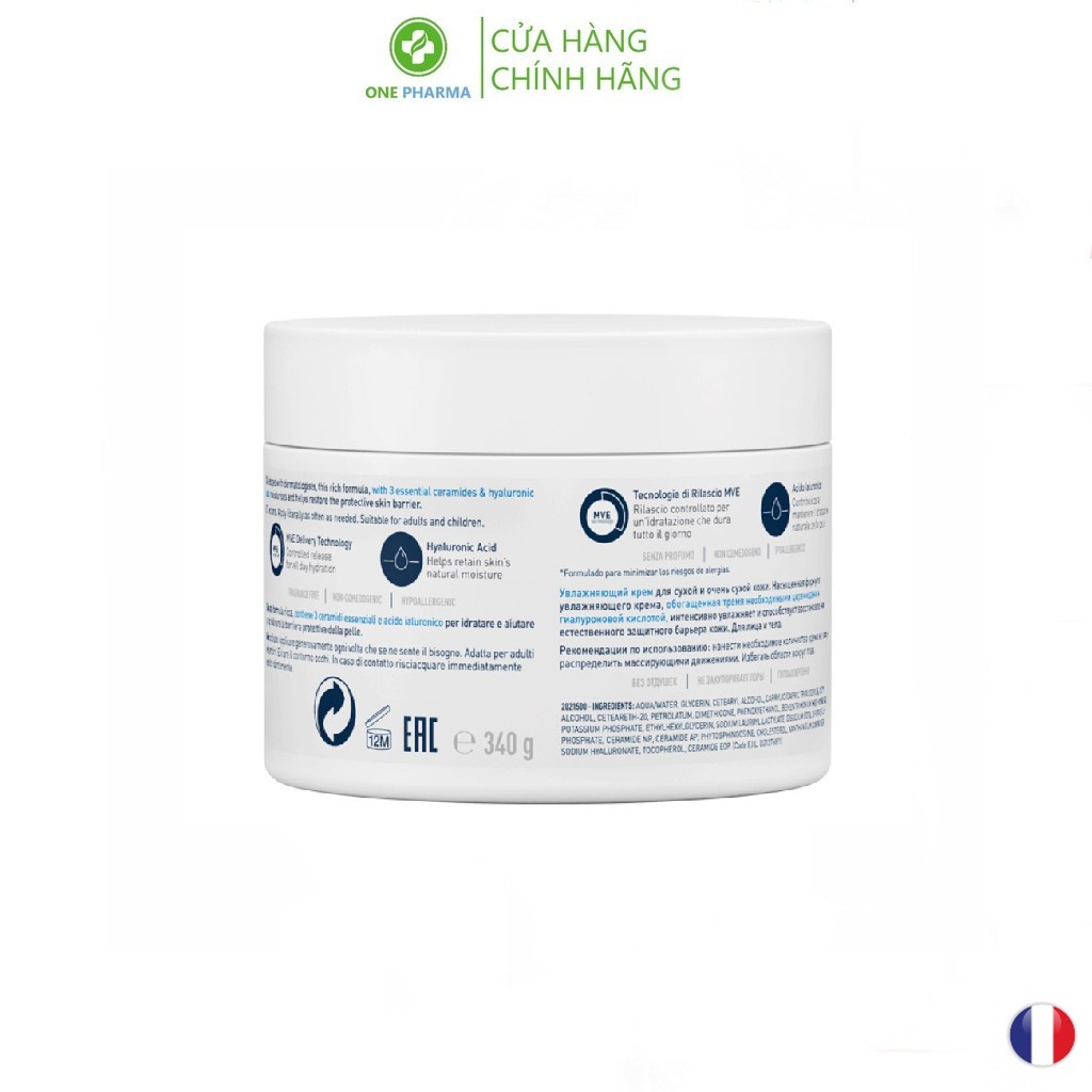 Kem dưỡng ẩm dành cho da khô Cerave Moisturizing Cream 340g