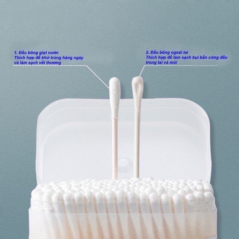 Tăm Bông Cho Bé Cao Cấp Vcool 200 que