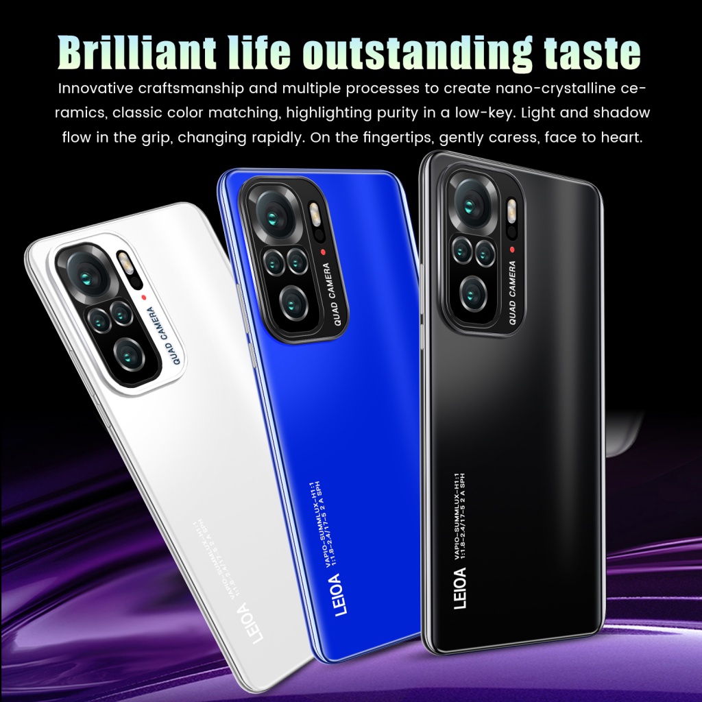 Mới tinh di động điện thoại di động Note10 PRO Tín hiệu 5G 6GB + 128GB Hai SIM sạc nhanh điện thoại rẻ tiền cod
