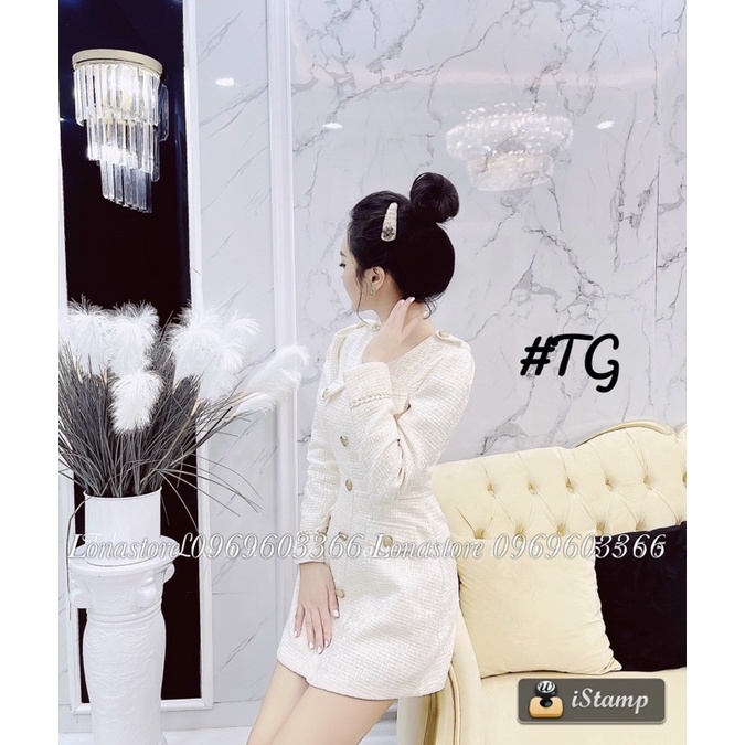 Váy dạ tweed dáng chữ A lót lụa mềm dạ dày dặn form đứng chuẩn cao cấp | BigBuy360 - bigbuy360.vn