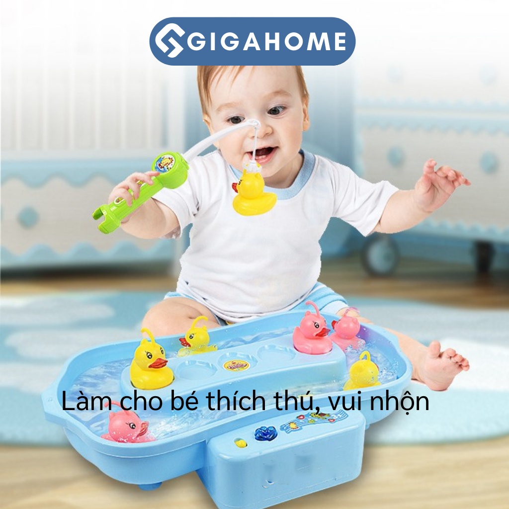 Bộ Đồ Chơi Câu Cá, Câu Vịt Biển Đảo GIGAHOME Có Âm Nhạc Và Đèn Led Thú Vị 7334
