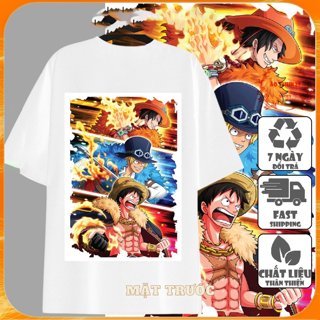 Áo thun_ áo phông One Piece in hình ZoZo, Luffy - AT60 - hình in sắc nét, không bong, chất liệu cotton mát min