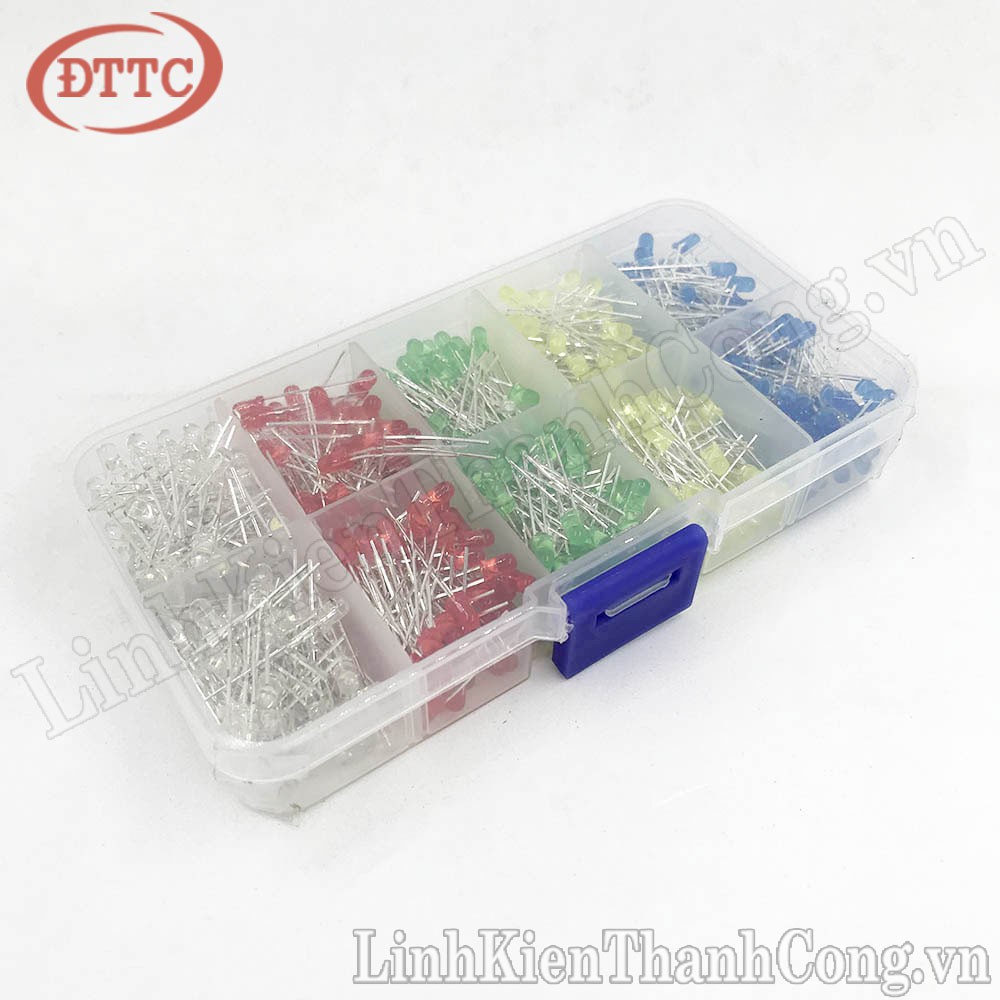 Combo 500 Chiếc Led 3mm 5 Màu
