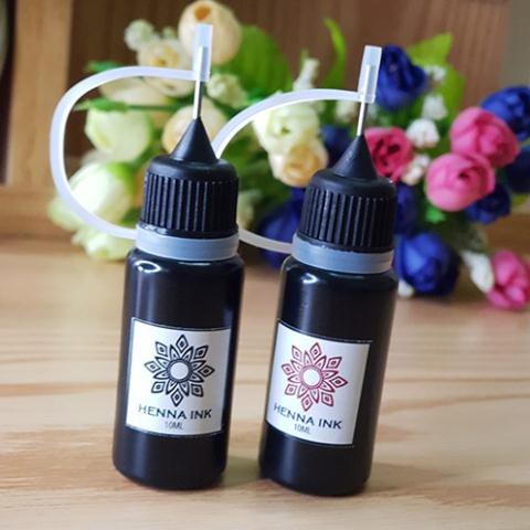 [ HOT NEW] Mực tạm thời HENNA INK đầu kim 10ml