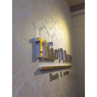 Chữ alu gương có chân theo mẫu