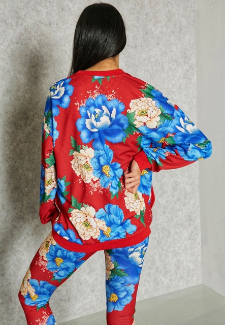 Áo das hoạ tiết hoa mùa thu đông