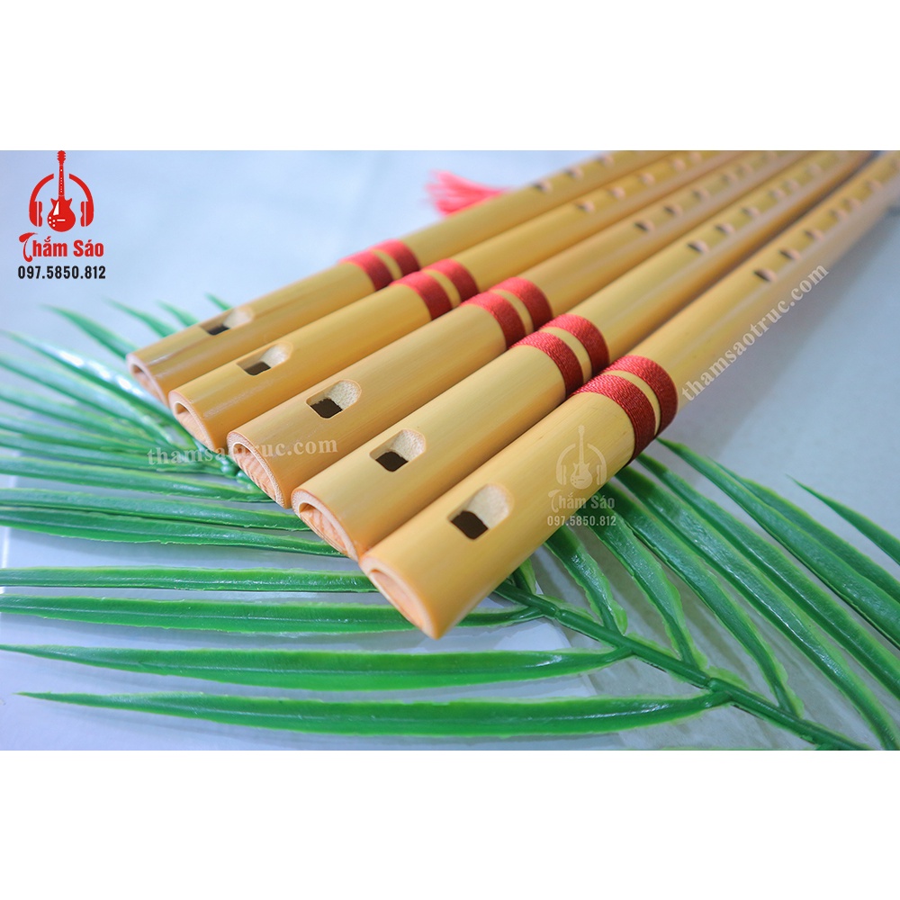 SÁO DỌC Chuẩn Âm C5 Nạm Ngọc - Shop Sáo Trúc Thắm Sáo