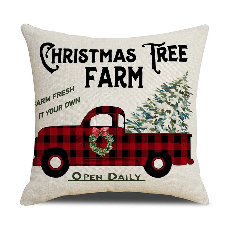 Vỏ gối 45x45cm họa tiết giáng sinh dễ thương