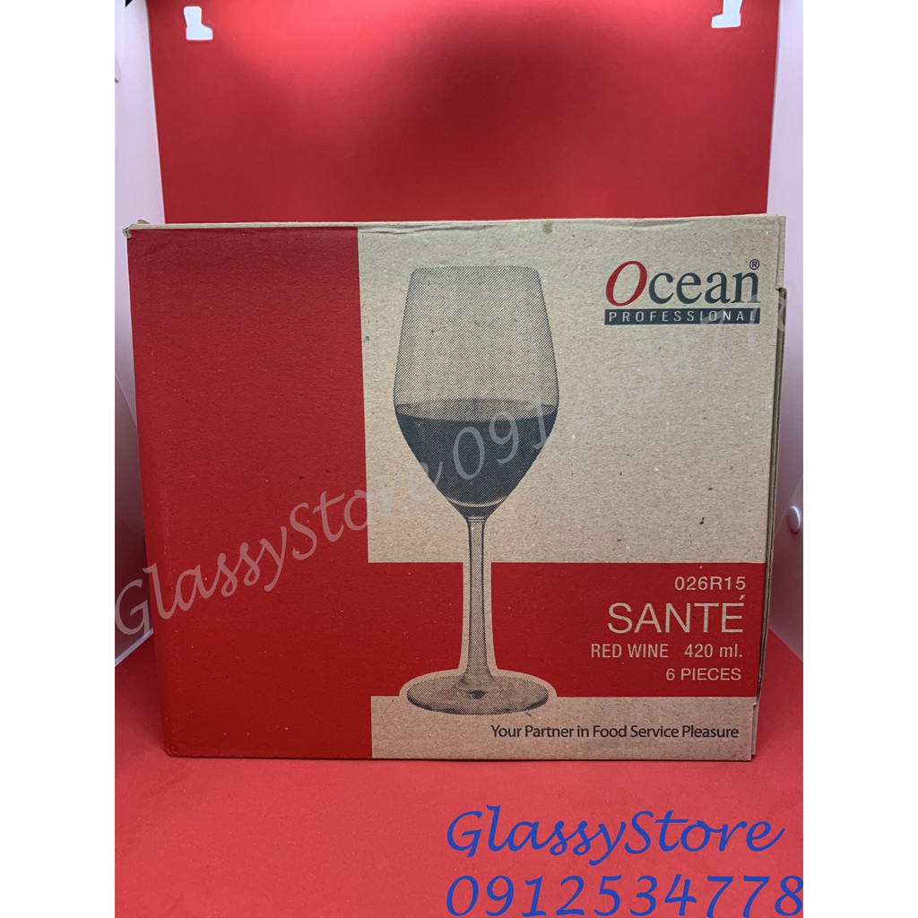 Ly  rượu vang thủy tinh Ocean Santé Red Wine - 420ml - 1026R15