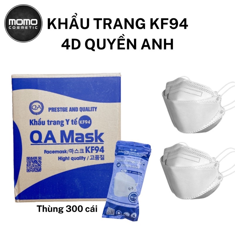 Khẩu trang KF94 Quyền Anh (thùng 300 cái)