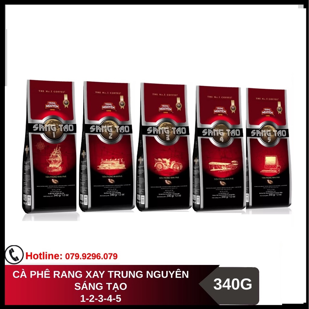 [SenXanh Emart] Cà phê rang xay Sáng Tạo (340gr) Trung Nguyên