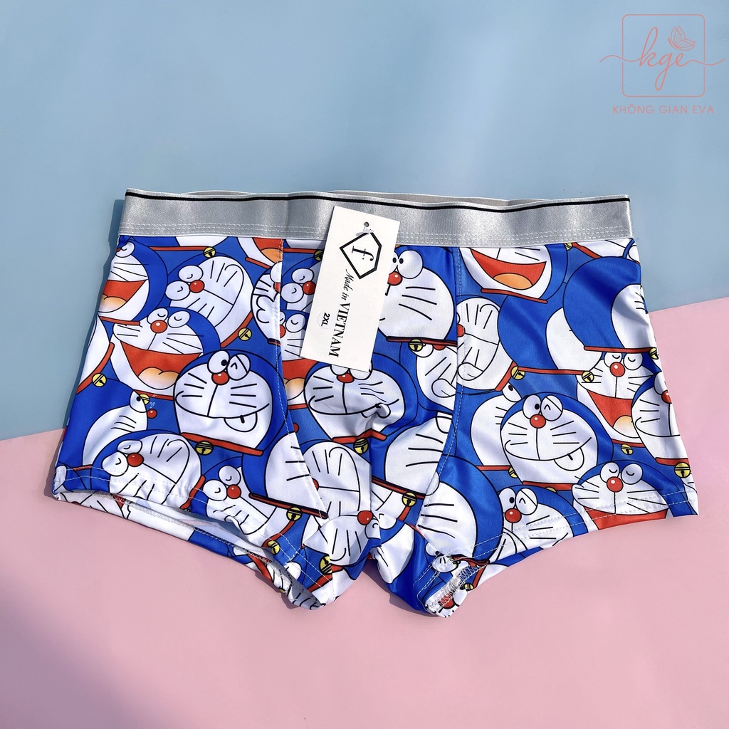 Set 5 quần sịp hoạt hình chất thun mát lạnh , combo 5 quần boxer hoạ tiết thời trang size 50 - 75 kg