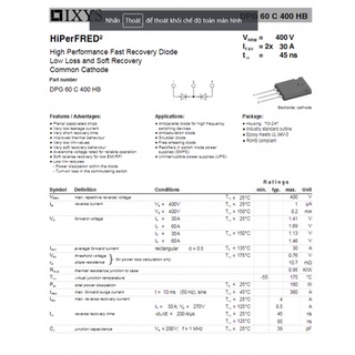 Diot DPG60C400HB Tháo Máy