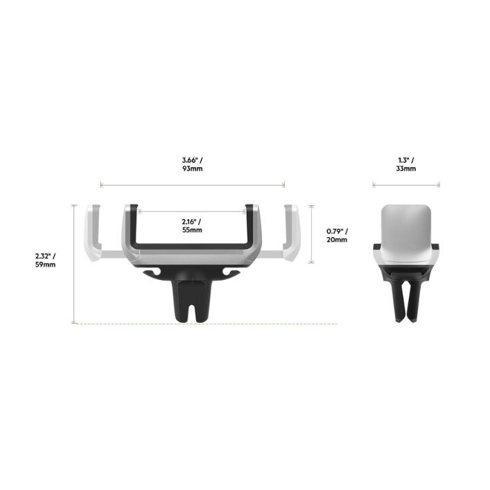 Giá đỡ điện thoại gắn lỗ thông gió xe hơi Belkin F7u017bt
