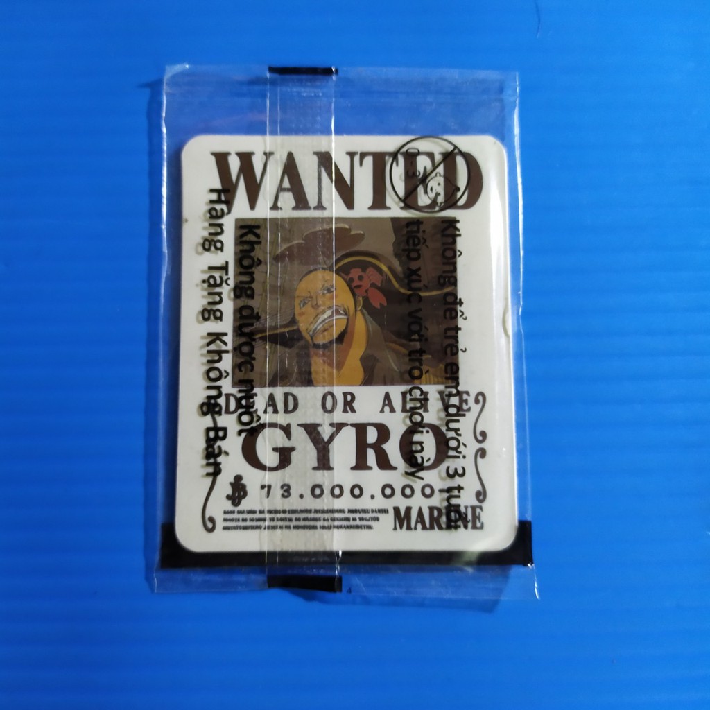 [Một Thẻ ] Thẻ Toonies One piece Nguyên bản wanted P2