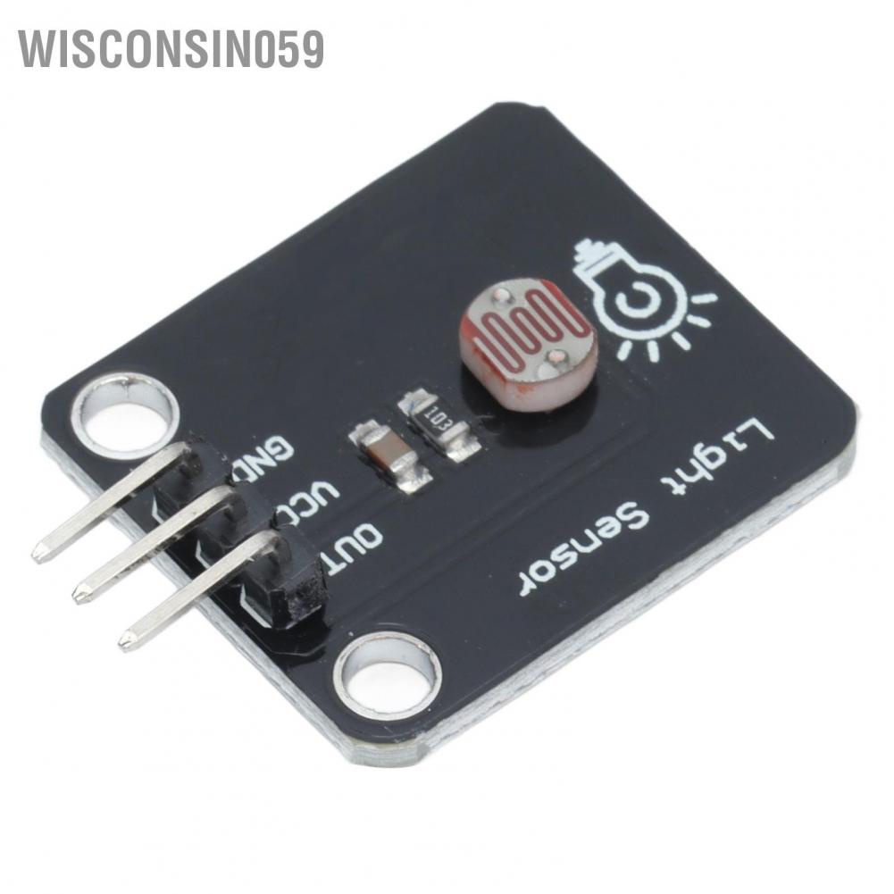 Wisconsin059 Photosensitive Sensor Module Stable Power Supply Low Output Strong Adaptability Brightness 3.3‑5V