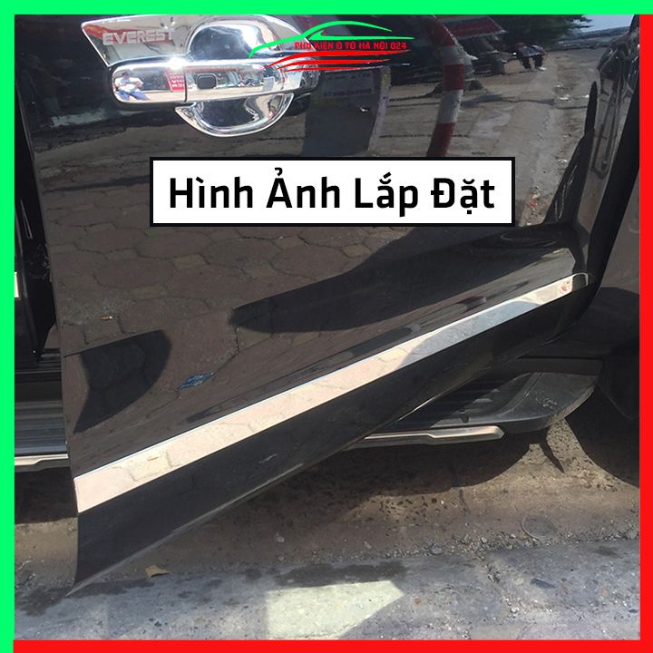 Bộ ốp nẹp sườn Everest 2017-2021 mạ crom trang trí làm đẹp xe