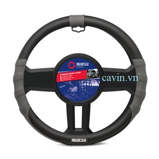 Bọc vô lăng Sparco SPC1103GR (Ghi đen)