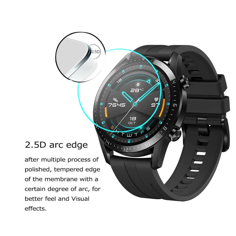 Kính Cường Lực Bảo Vệ Màn Hình Cho Đồng Hồ Huawei Gt 1 / Gt 2 46mm / Watch Gt2 Pro / Gt 2e