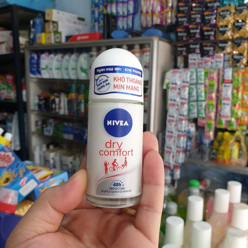 LĂN KHỬ MÙI NIVEA - NGỌC TRAI / KHÔ THOÁNG / QUYẾN RŨ LỌ 50ML