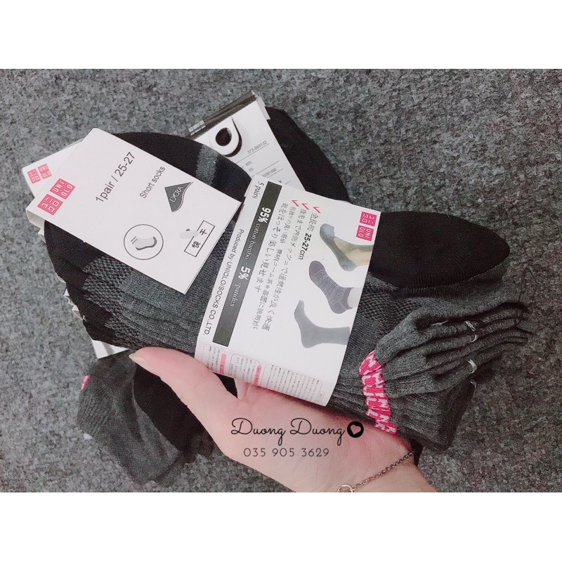 💥SALE💥 5 đôi tất UNI Nam cổ ngắn.