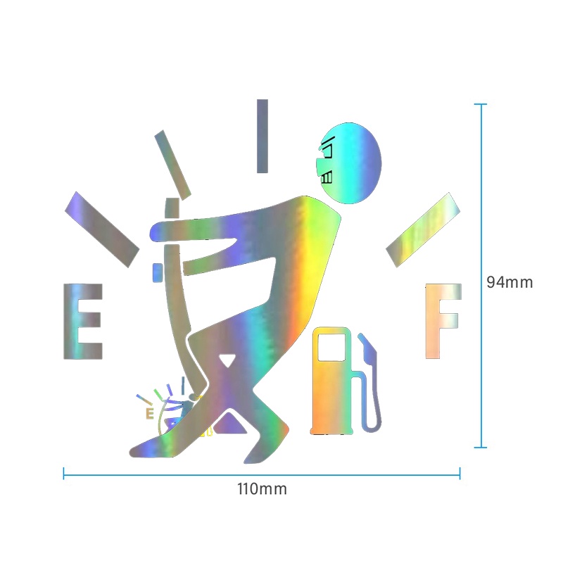 Laser Tem Decal Dán Trang Trí Nắp Bình Xăng Ô Tô Xe Hơi Màu