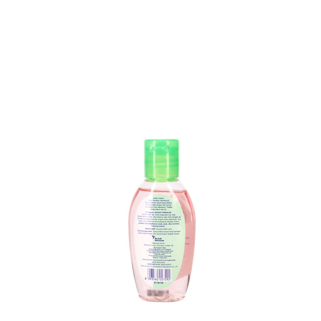Nước Rửa Tay Khô Diệt Khuẩn 99,9% Dettol Nga Lọ 50ml (Hồng)