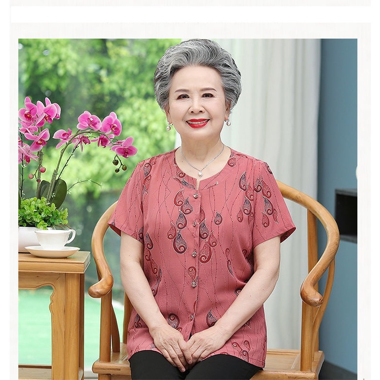 Áo sơ mi người già có sẵn, hình giọt nước