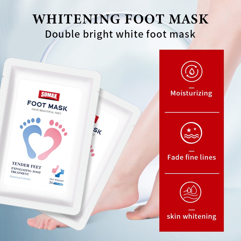 Mặt nạ chân SUMAX Foot Mask loại bỏ da chết một cách tự nhiên và hiệu quả 36g