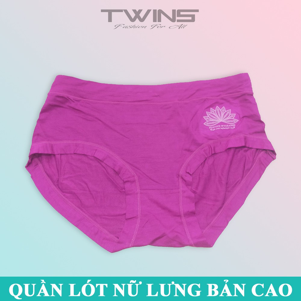 Quần lót nữ cotton cao cấp trơn dạng cạp cao lưng bản lớn ôm mông mềm mại thoáng mát size dưới 65kg