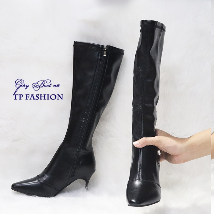 [ Ảnh thật] Boot dưới gối ÔM CHÂN gót nhỏ 7cm NỮ TÍNH GCC0601