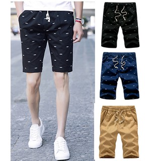 Quần Short Nam Họa Tiết Hè Ống Đứng