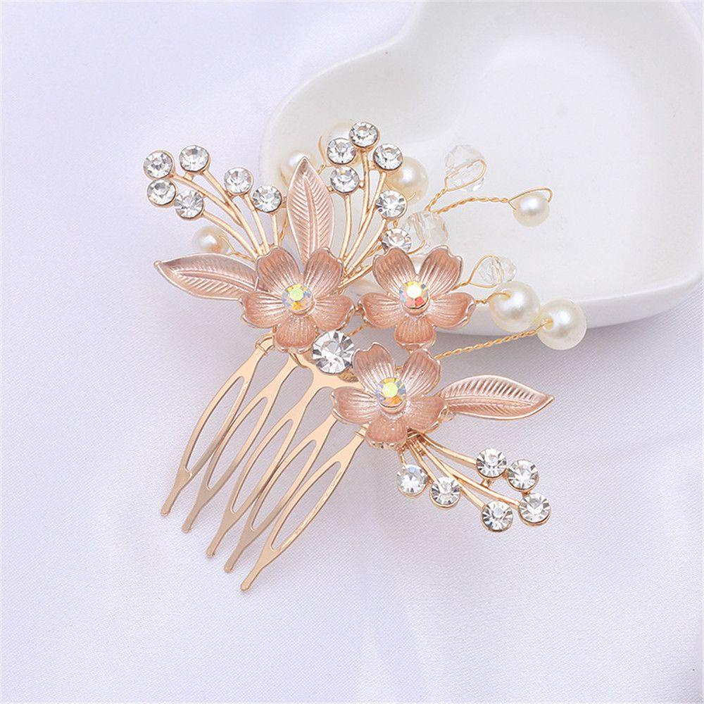 Kẹp Tóc Đính Đá Thời Trang Cho Cô Dâu|Phụ Kiện Trang Trí Tóc Cho Đám Cưới