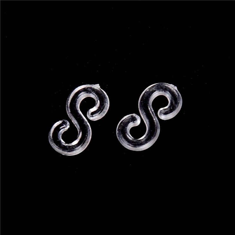 Set 200 Kẹp Nhựa Chữ S Màu Sắc Cầu Vồng Làm Vòng Đeo Tay