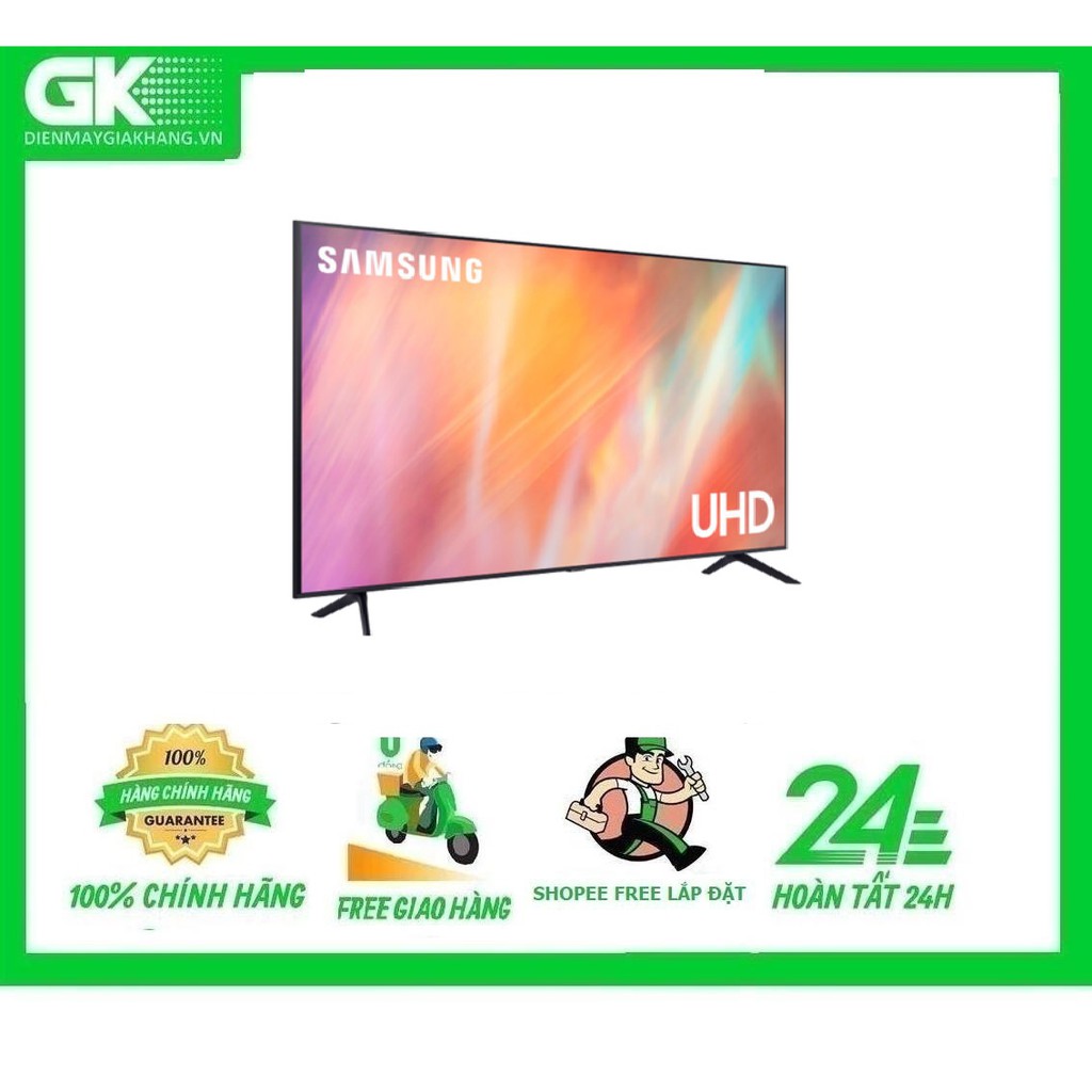 { GIÁ SỈ ) UA50AU7000-MIỄN PHÍ CÔNG LẮP ĐẶT-Smart Tivi Samsung UA50AU7000 4K UHD 50 Inch 2021