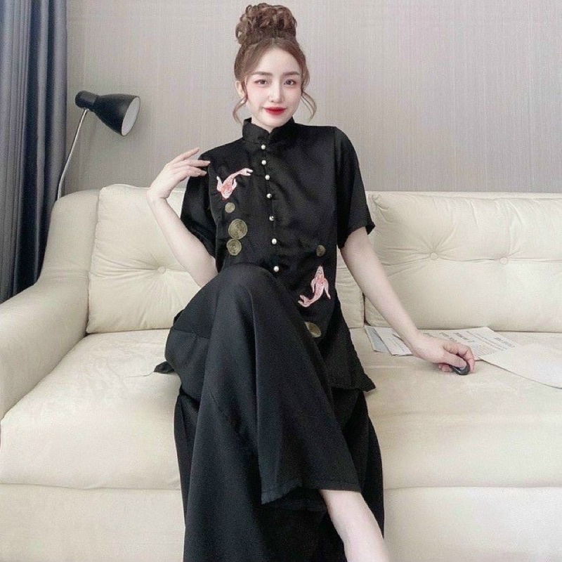 Sét bộ lam thêu bigsize 55kg-95kg💎💎