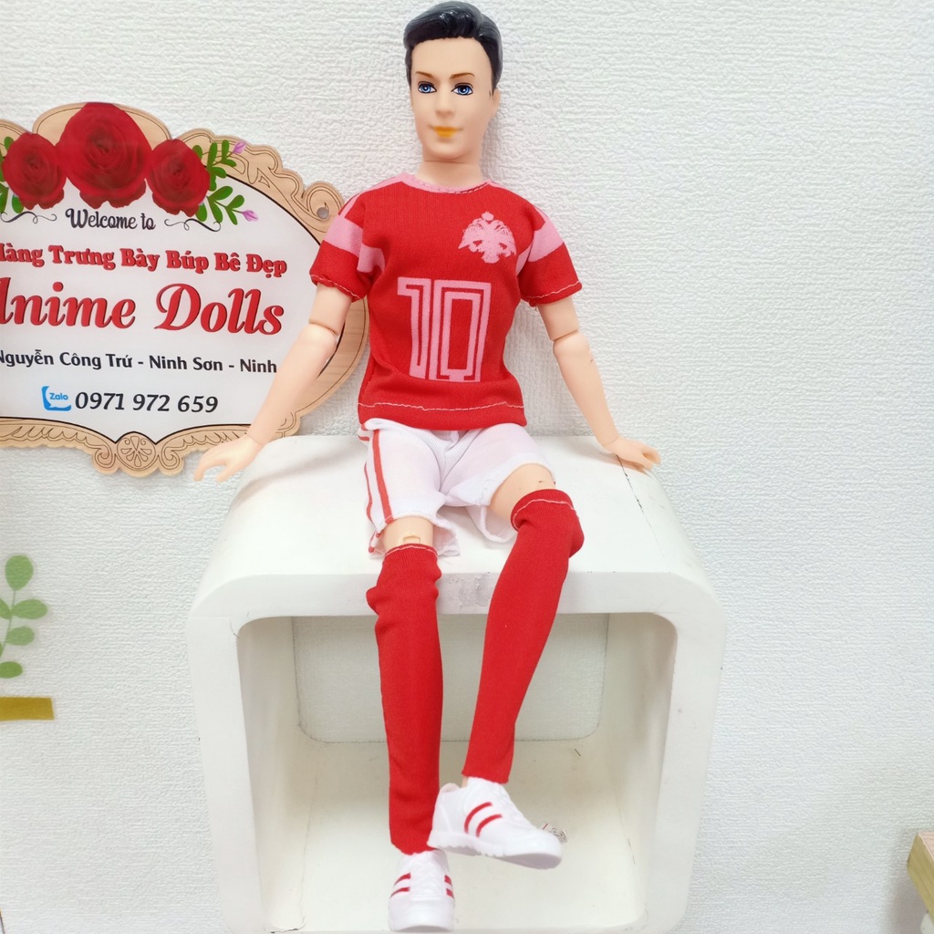 Các Bộ Đồ Thể Thao Bóng Đá Nam, Nữ Cho Búp Bê Ken, Búp Bê Barbie 30cm Loại Đẹp
