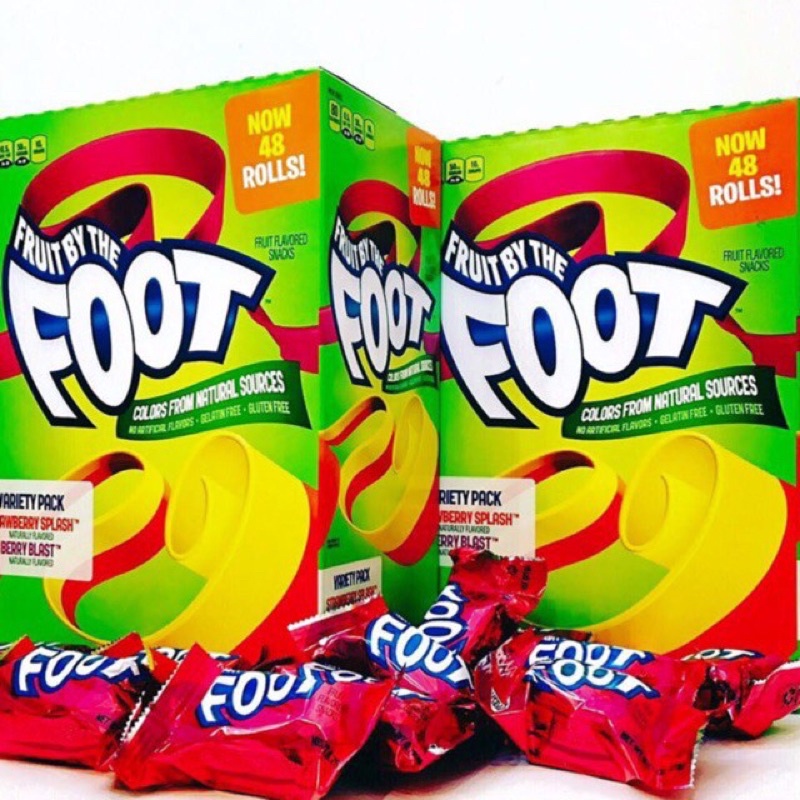 KẸO DẺO CUỘN FRUIT BY THE FOOT (1 ROLL)🍓🍊🍐🍎