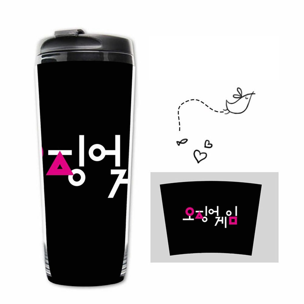 Cốc Đựng Nước Giữ Nhiệt Hai Lớp Bằng Nhựa Bền Bỉ Cho Fan Hâm Mộ TV Play 046 Lee Jung Jae