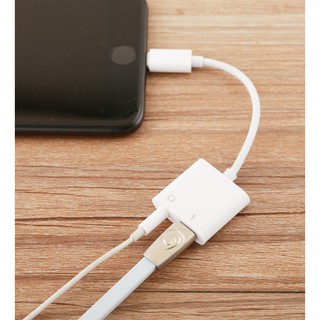 Jack Chuyển Lightning 2 in 1 ( 2 Cổng Lightning + Jack 3.5 ) EarlDom OT16