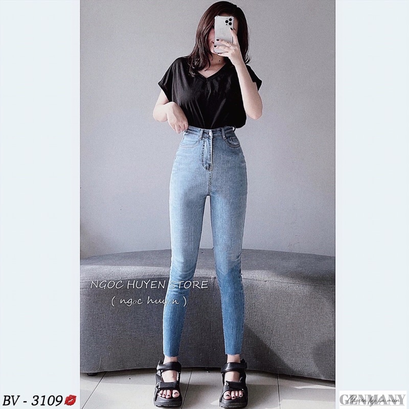 Quần bò loang hot trend