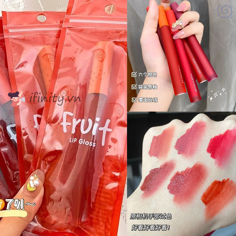🍉Son lì Fruit mềm mịn như nhung chống thấm nước chống khô môi lâu trôi | BigBuy360 - bigbuy360.vn