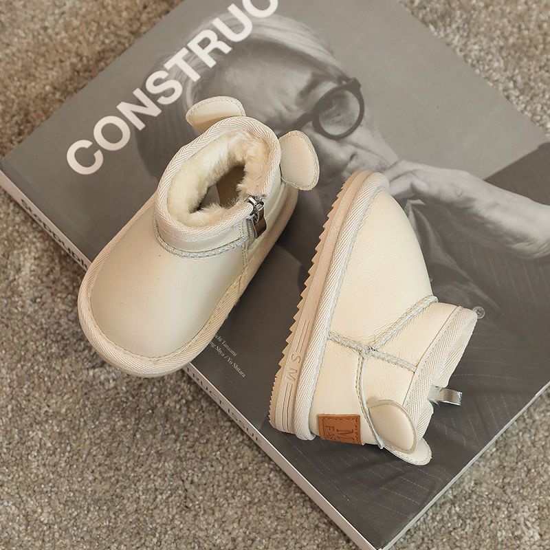Giày Bốt Cotton Dày Dặn Giữ Ấm Mùa Đông Cho Bé Gái 1-3 Tuổi Q3