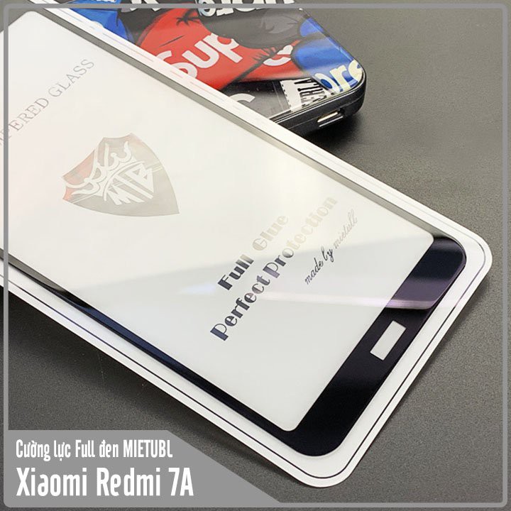 Kính cường lực Xiaomi Redmi 7A Full 9H viền màu ( GIÁ SỈ )